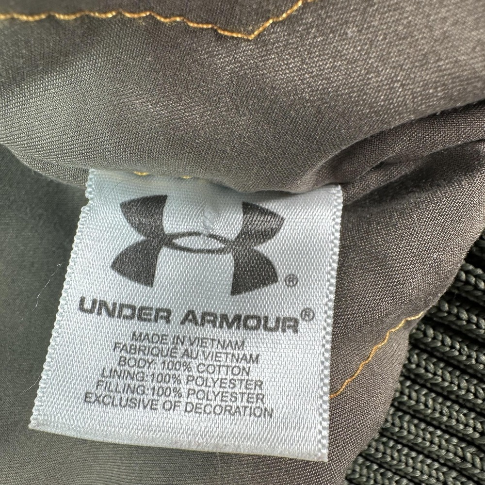 Under Armour Jacket Mens 2XL Green Quilted Lined Canvas Bomber Hunting Real Tree - Picture 9 of 15